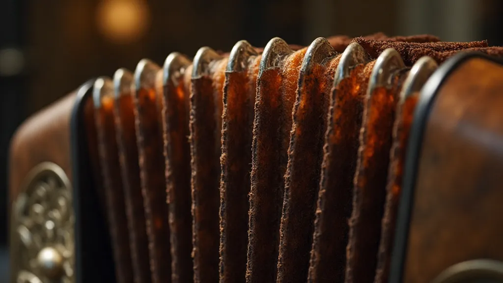 Antique accordion bellows