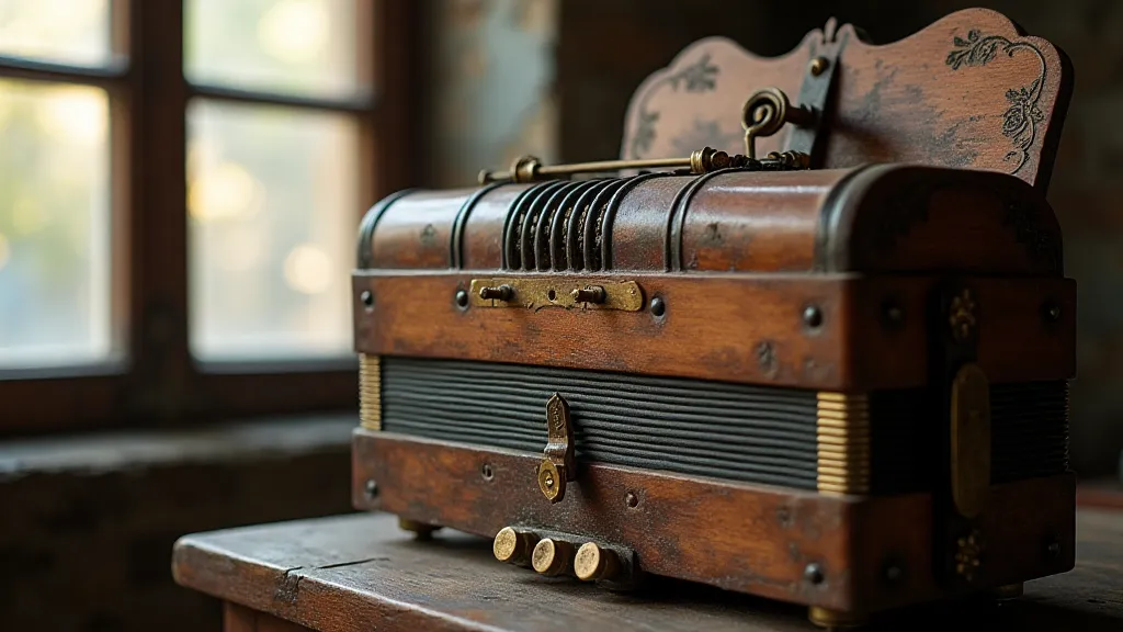 Antique Accordion Details