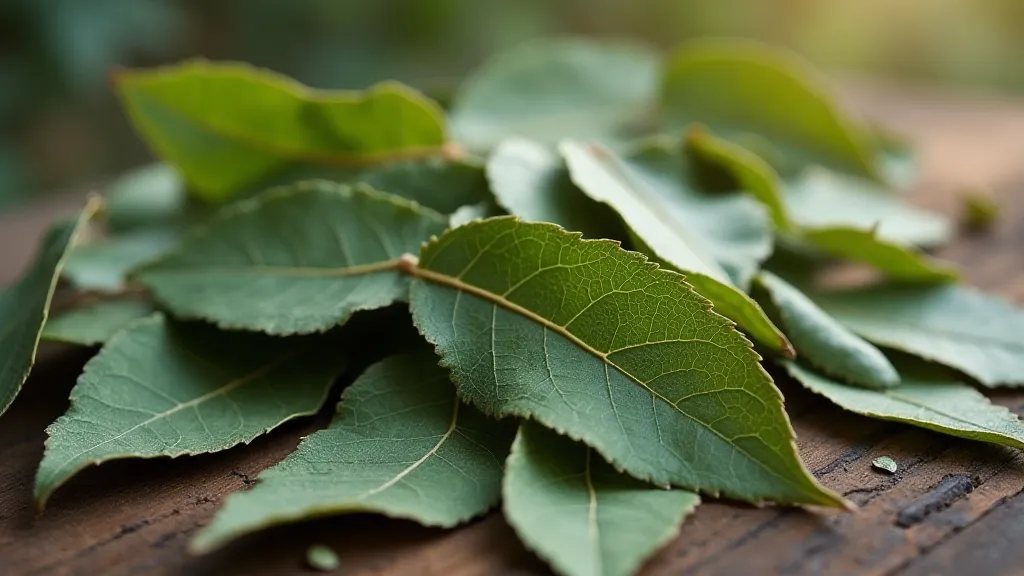 Dried bay leaves