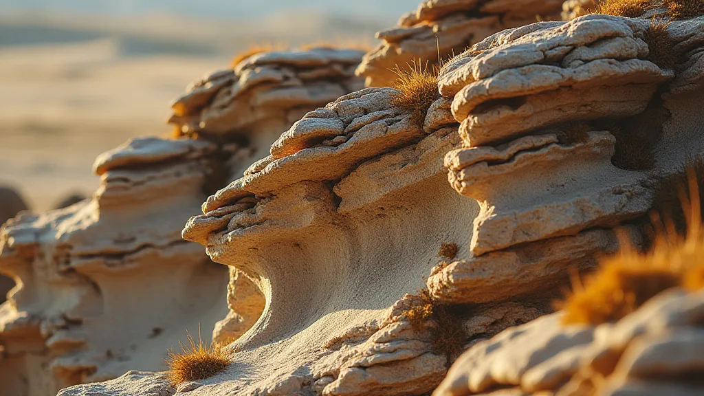 Weathered sedimentary rock formations
