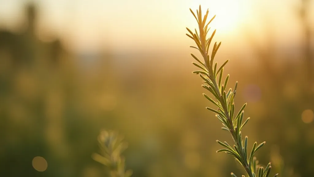 Close-up of rosemary sprig